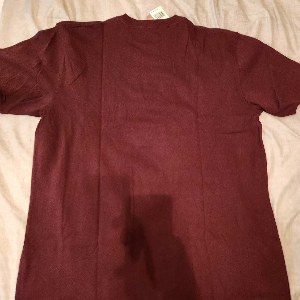 Carhartt Men's Maroon Pocket T-Shirt - Picture 5 of 9
